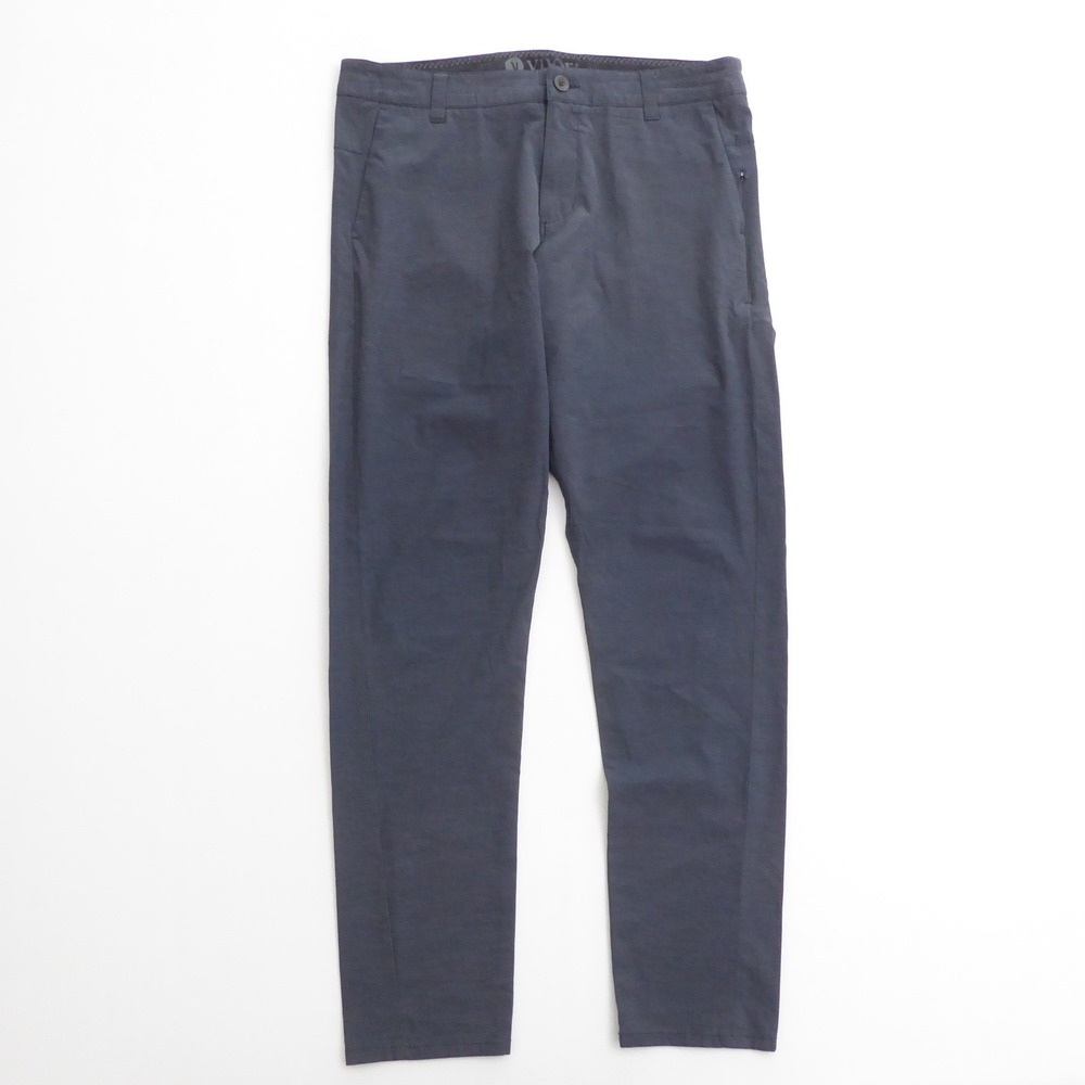Vuori Mens Aim Pants Blue Performance Stretch Polyester Cotton Chino 33 x 31